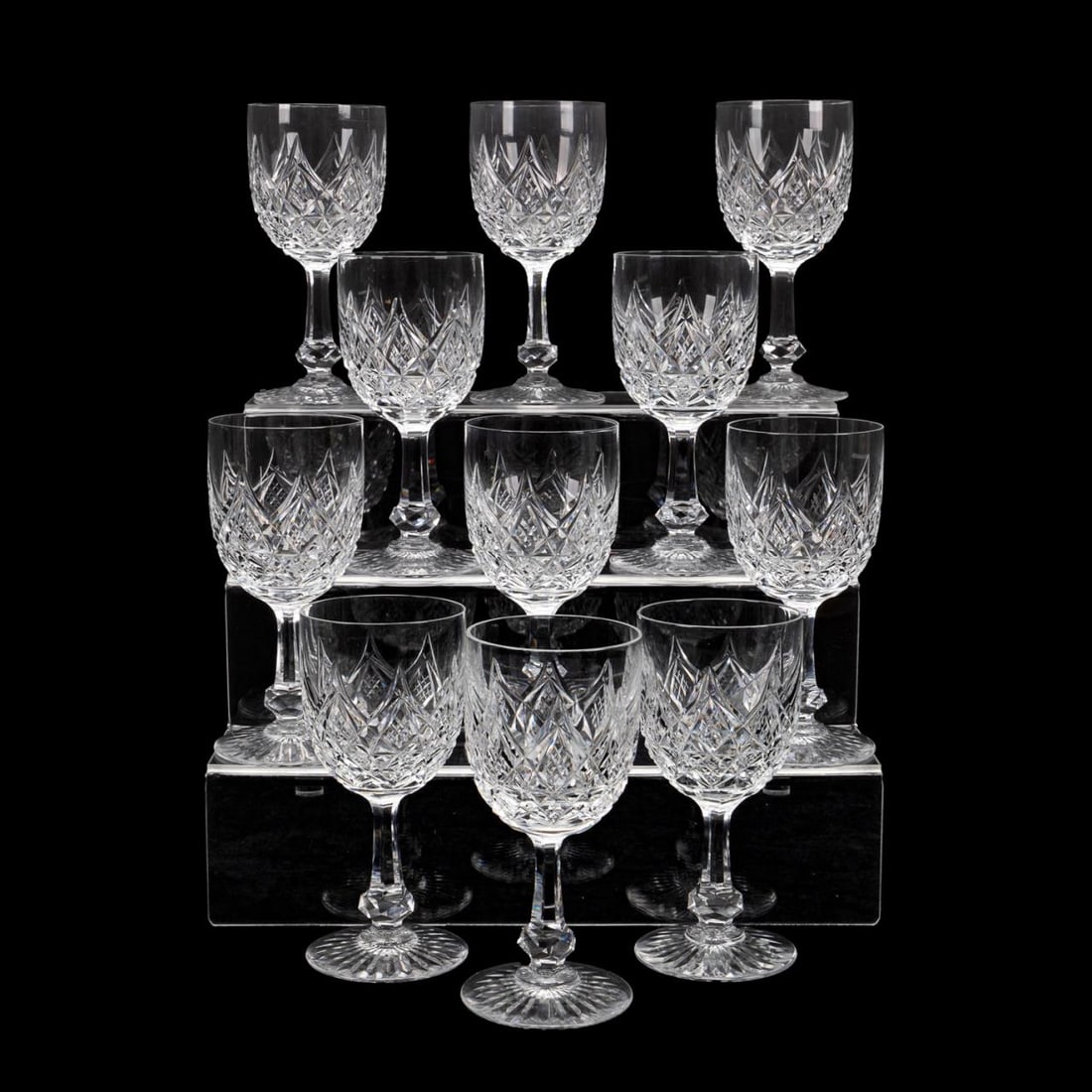 SET OF 11 BACCARAT 'COLBERT' CLARET