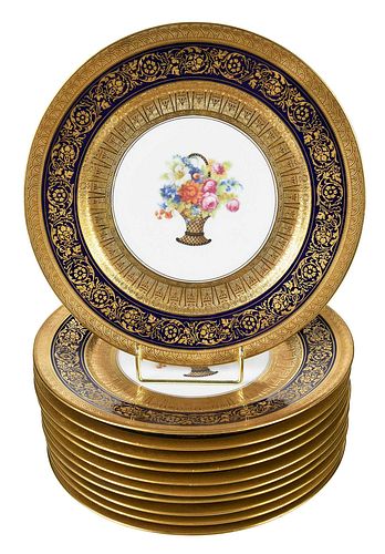 SET OF 11 BAUSCHER GILT AND