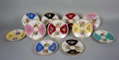 SET OF 11 DRESDEN 'HARLEQUIN'