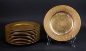 SET OF 11 HUTSCHENREUTHER GILT