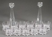 SET OF 11 KOSTA CRYSTAL OLD FA
