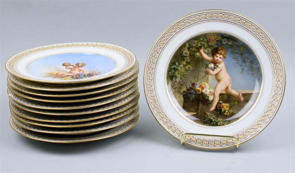SET OF 11 MEISSEN MYTHOLOGICAL