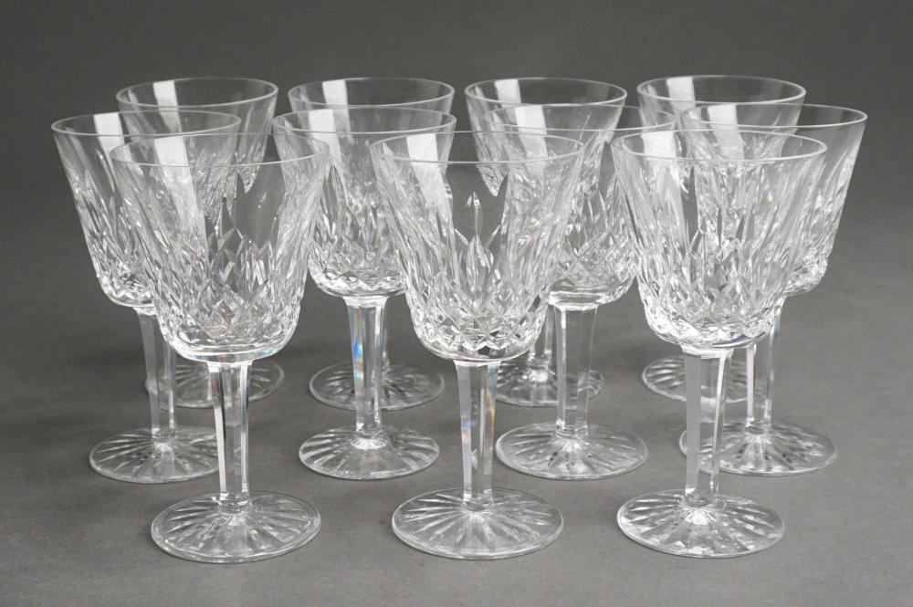 SET OF 11 WATERFORD LISMORE CRYSTAL