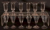 SET OF 12 19TH C. HANDBLOWN &