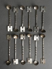 SET OF 12 ASSORTED HANDWROUGHT