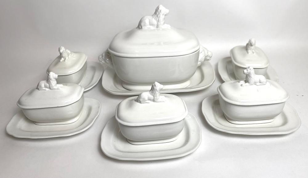 SET OF 12 BLANC DE CHINE