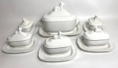 SET OF 12 BLANC DE CHINE EARTH