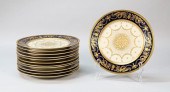 SET OF 12 BOHEMIA ROYAL IVORY