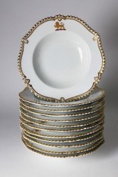 SET OF 12 CHAMBERLAINS PORCELA
