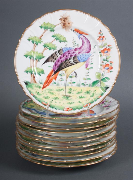 Set of 12 Chelsea style painted