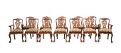 SET OF 12 CHIPPENDALE STYLE MA