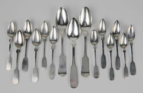 SET OF 12 COIN SILVER