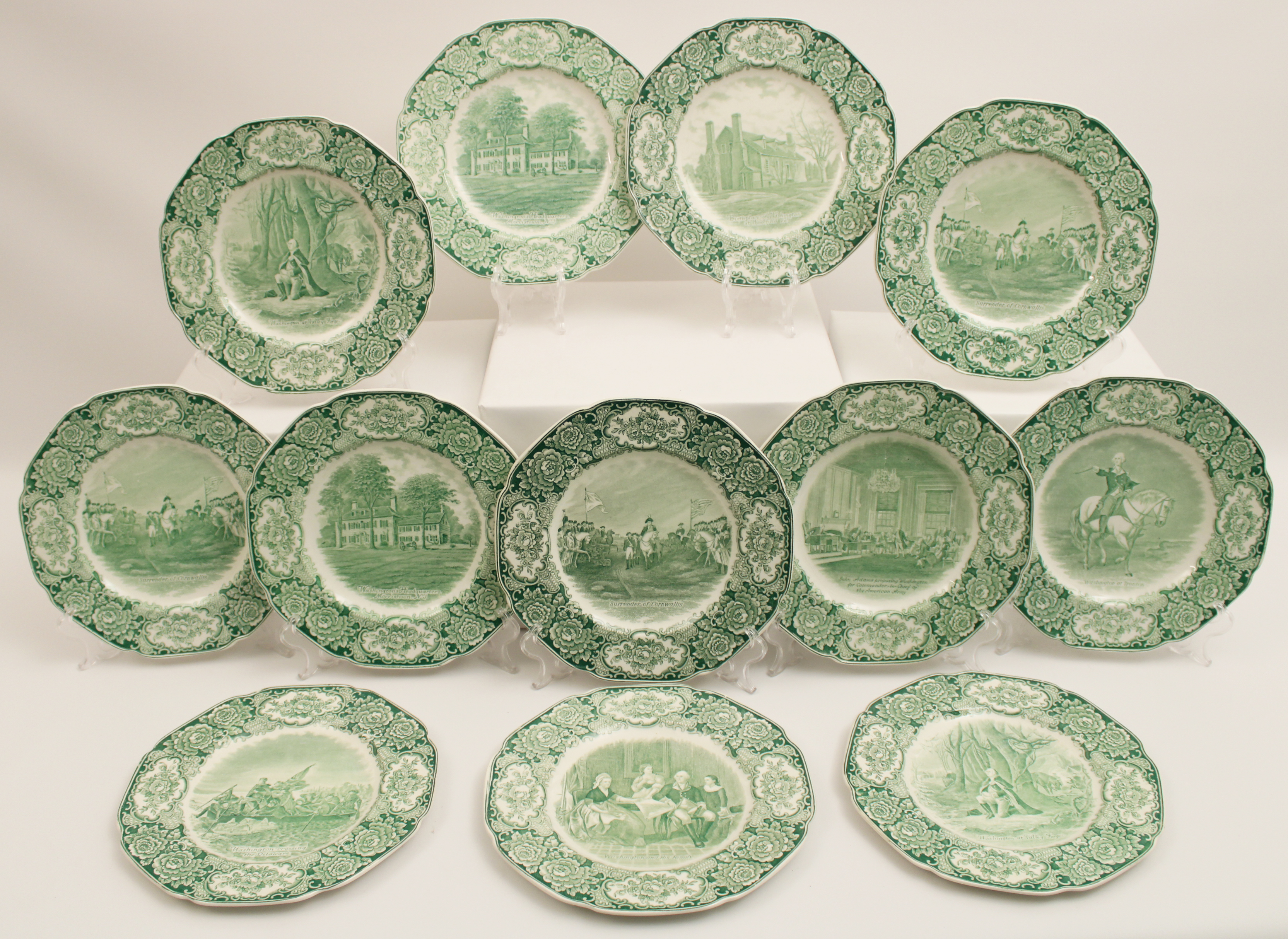 SET OF 12 CROWN DUCAL MEMORIAL