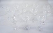 SET OF 12 CUT CRYSTAL HOCK GLA