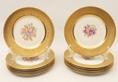 SET OF 12 ENCRUSTED GOLD BANDE