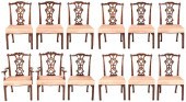 SET OF 12 ENGLISH CHIPPENDALE