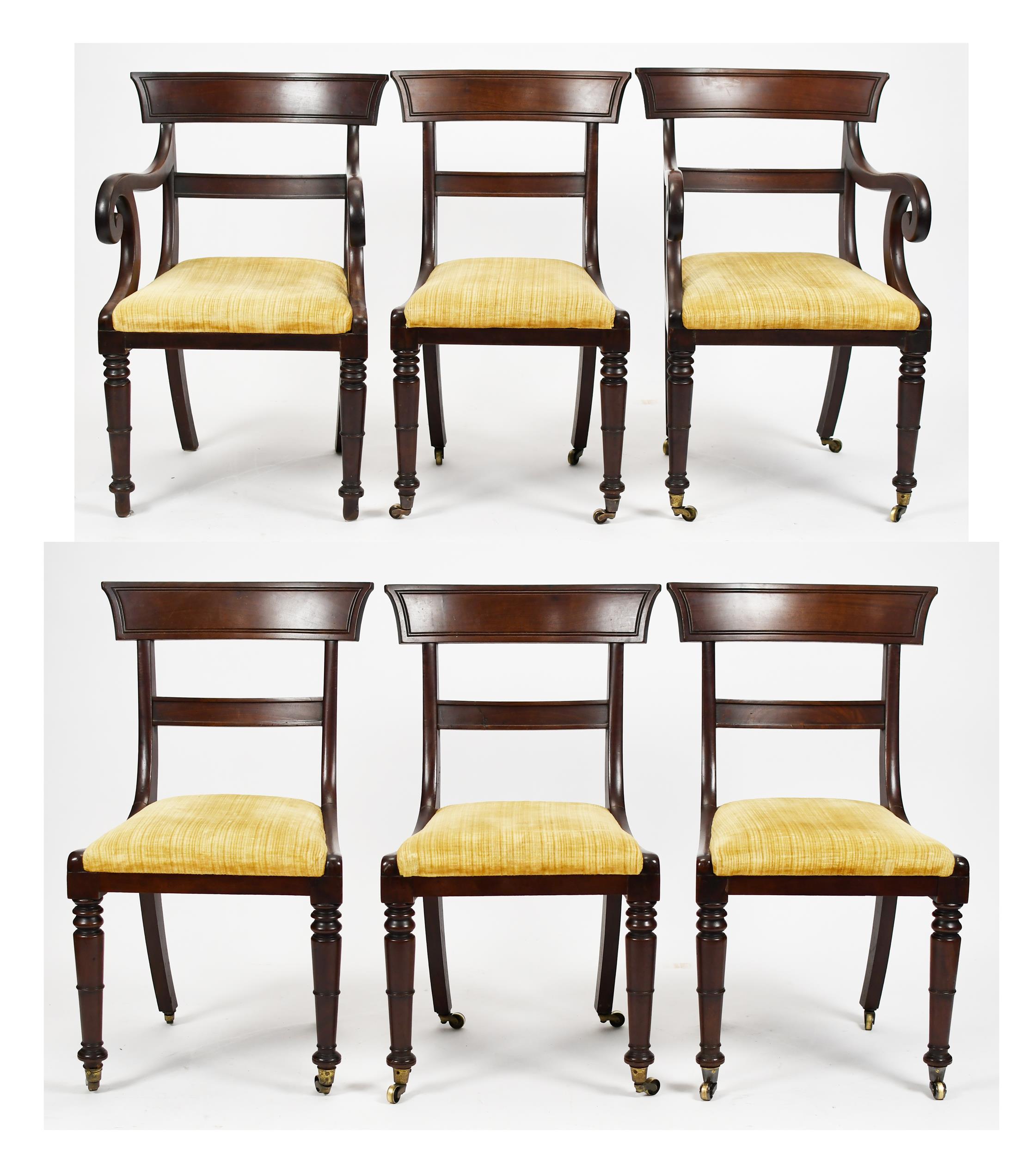 SET OF 12 FEDERAL MAHOGANY DINING