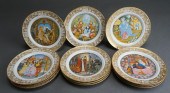 SET OF 12 FRANKLIN PORCELAIN '
