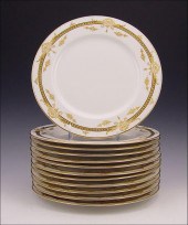 SET OF 12 FRENCH LIMOGES RICHL