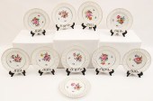 SET OF 12 GERMAN HANDPAINTED P