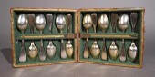 SET OF 12 GERMAN PARCEL GILT 8