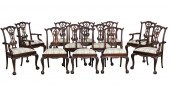 SET OF 12 IRISH CHIPPENDALE ST