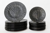 SET OF 12 LALIQUE "ALGUES NOIR