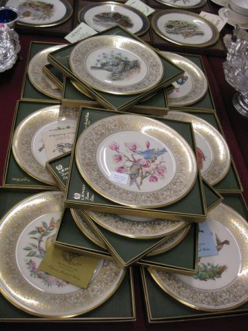 Set of 12 Lenox Boehm Bird Plates