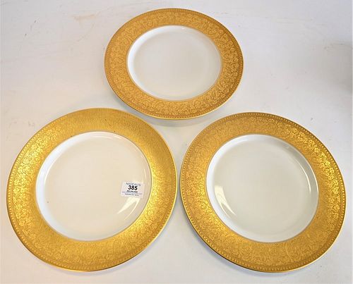 SET OF 12 LIMOGES DINNER PLATES,