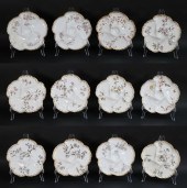 SET OF 12 LIMOGES PORCELAIN OY