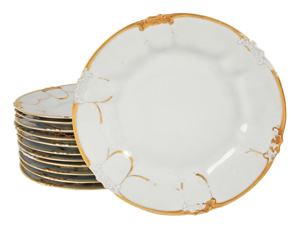 SET OF 12 LIMOGES PORCELAIN
