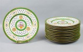 SET OF 12 LIMOGES 'SEVRES STYL