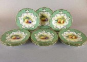 SET OF 12 MINTON PAINTED PORCE