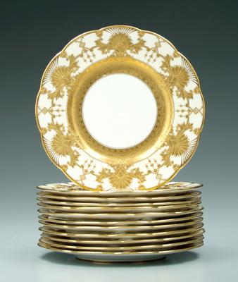 Set of 12 Mintons service plates: