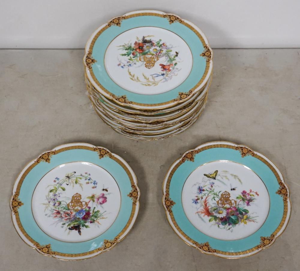 SET OF 12 PILLIVUYT FRENCH FLORAL