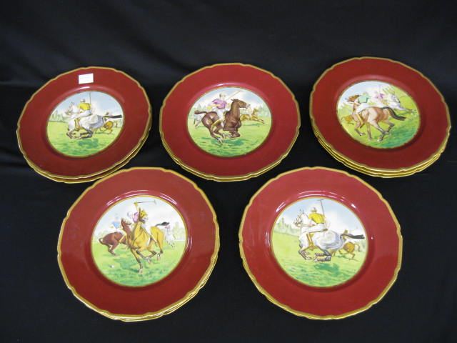 Set of 12 Rosenthal ''Polo Player''