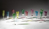 SET OF 12 SAINT LOUIS COLORED