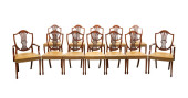SET OF 12 SHERATON STYLE DININ