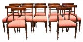 SET OF 12 SHERATON STYLE MAHOG