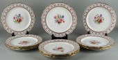 SET OF 12 SPODE DESSERT PLATES