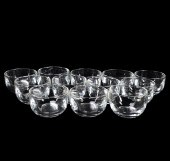SET OF 12 STEUBEN COLORLESS CR