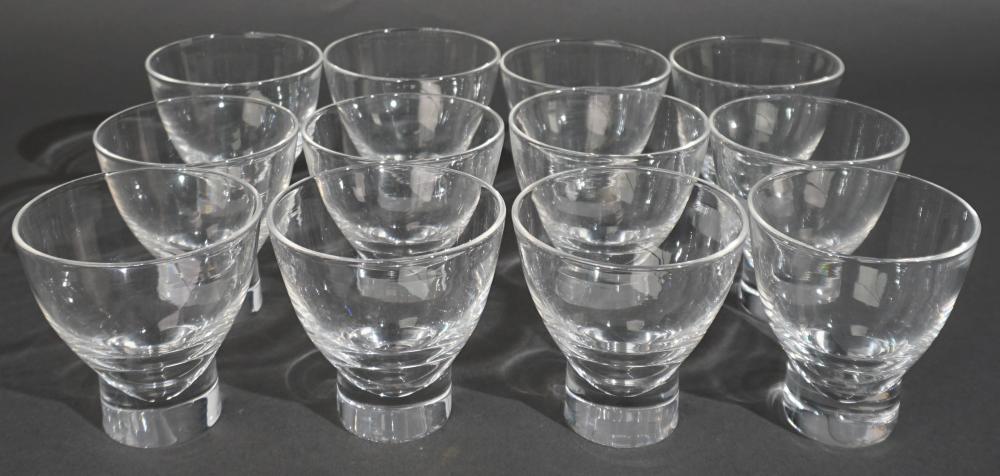 SET OF 12 STEUBEN CRYSTAL