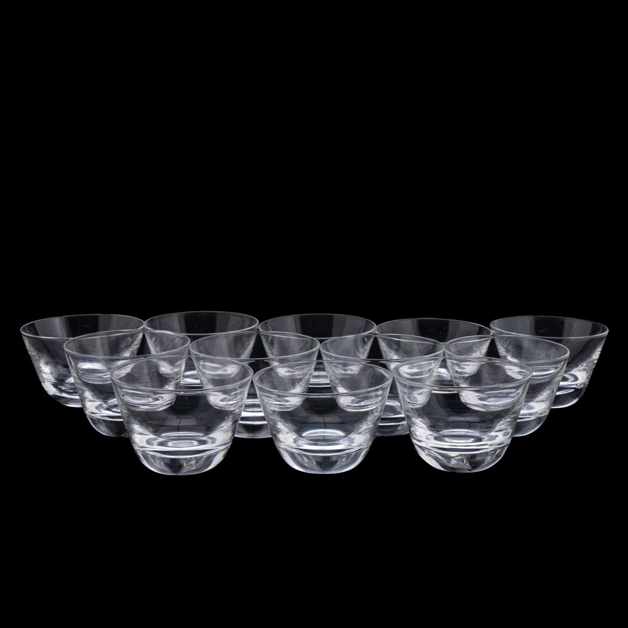 SET OF 12 STEUBEN FINGER BOWLS,