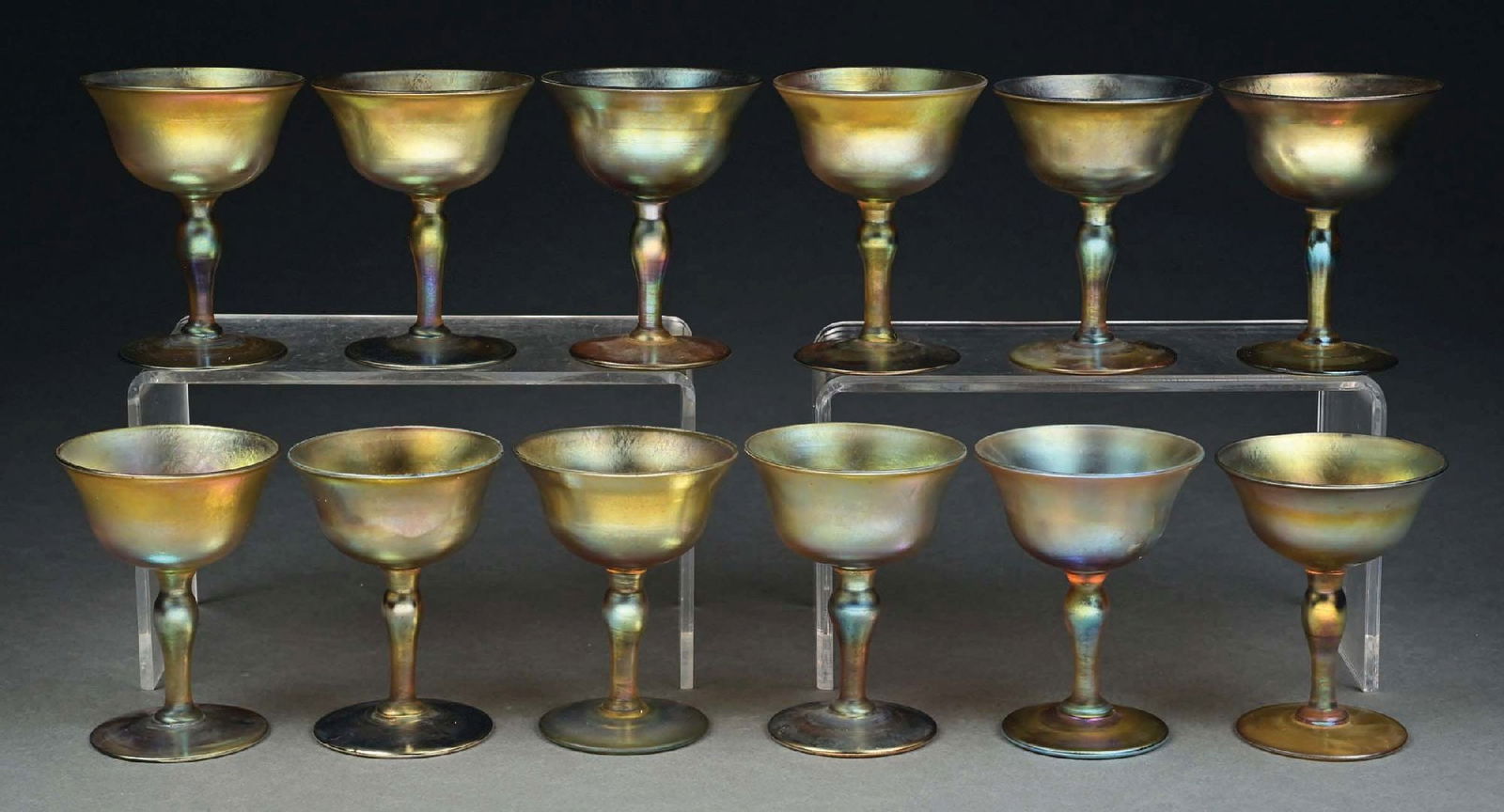 SET OF 12: TIFFANY STUDIOS