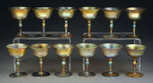 SET OF 12: TIFFANY STUDIOS FAV