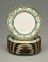 Set of 12 Tiffany/Cauldon plat