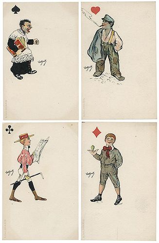 SET OF 12 VAN DOCK PLAYING CARD