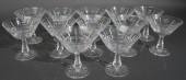 SET OF 12 WATERFORD CUT CRYSTA
