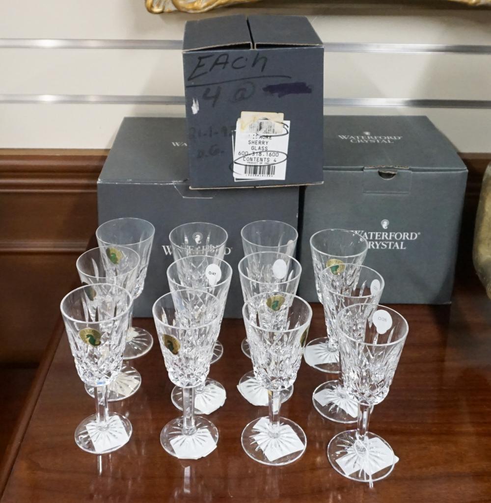 SET OF 12 WATERFORD LISMORE PATTERN