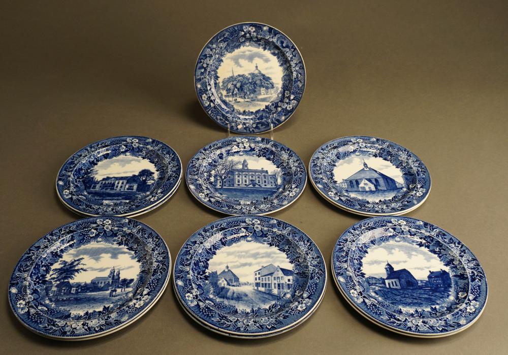 SET OF 12 WEDGWOOD TRANSFER
